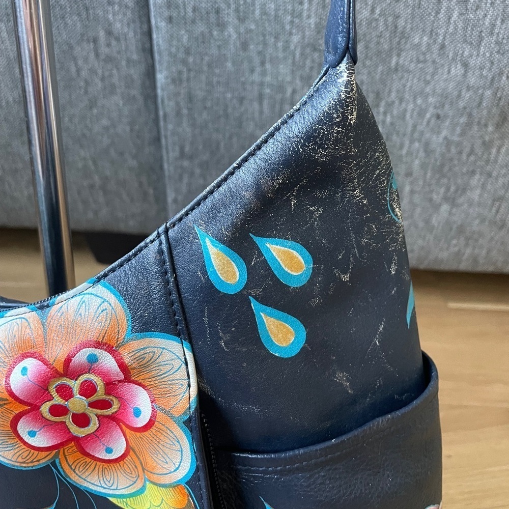 Anuschka painted leather purse - Picture 2 of 9